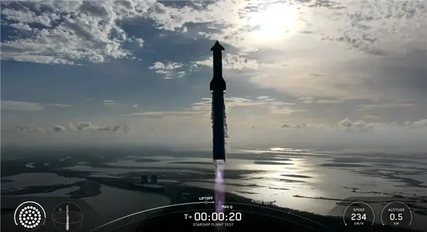 马斯克：星舰飞船捕获可能在第13至15次飞行时进行